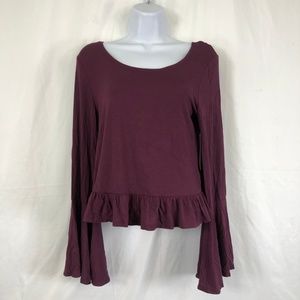 Melrose and Market Open Long Sleeve Shirt